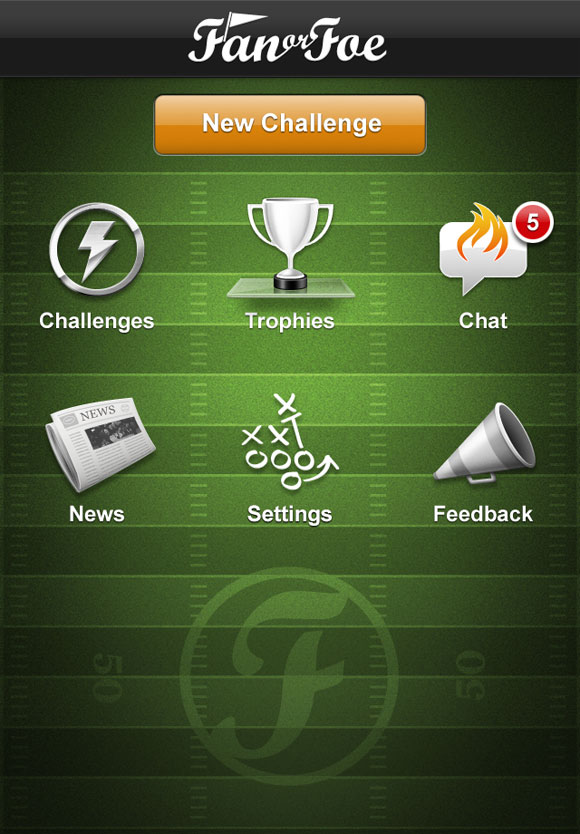 Fan or Foe iPhone App - Home